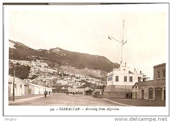 1452/A/FP/11 - GIBRALTAR - Arrivig From Algeciras - Gibilterra