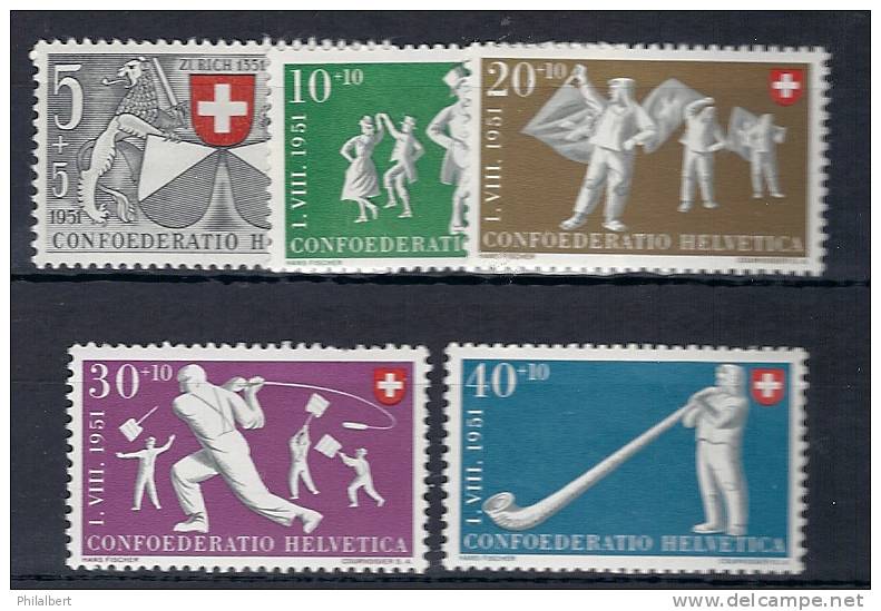 PP051 - Pro Patria 1951** - Unused Stamps