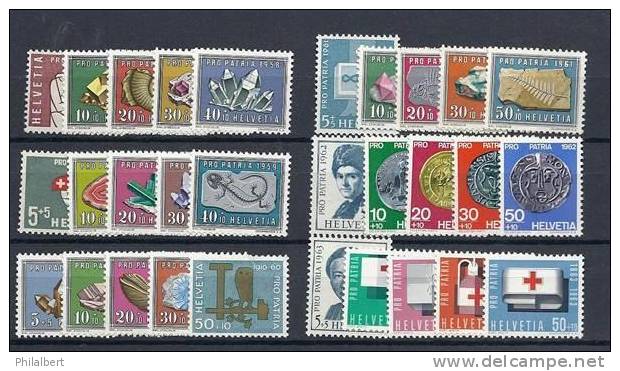 PP058 - Pro Patria 1958-1963 ** (avec Bloc 1960) - Ungebraucht