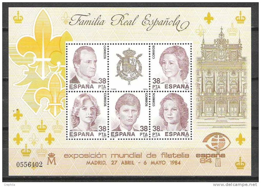 Espagne - 1984 - Y&T Bloc 33 - Neuf ** - Blocks & Sheetlets & Panes