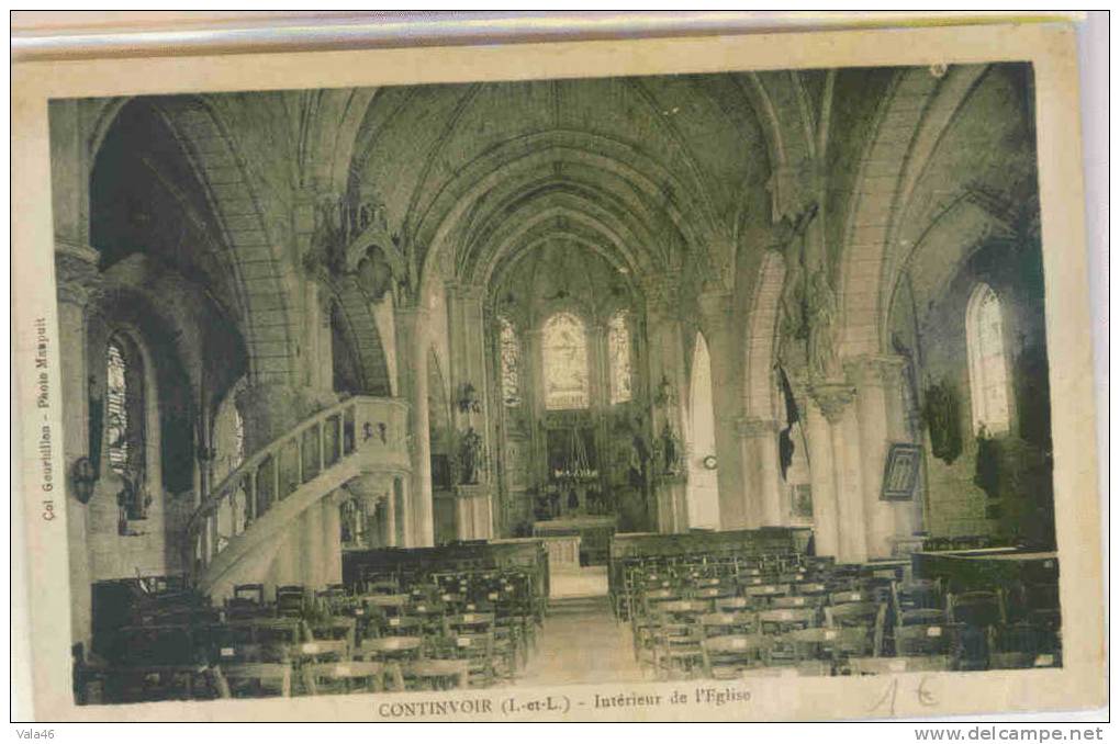CONTINVOIR (Indre Et Loire) - Intérieur De L'Eglise - - Sonstige & Ohne Zuordnung