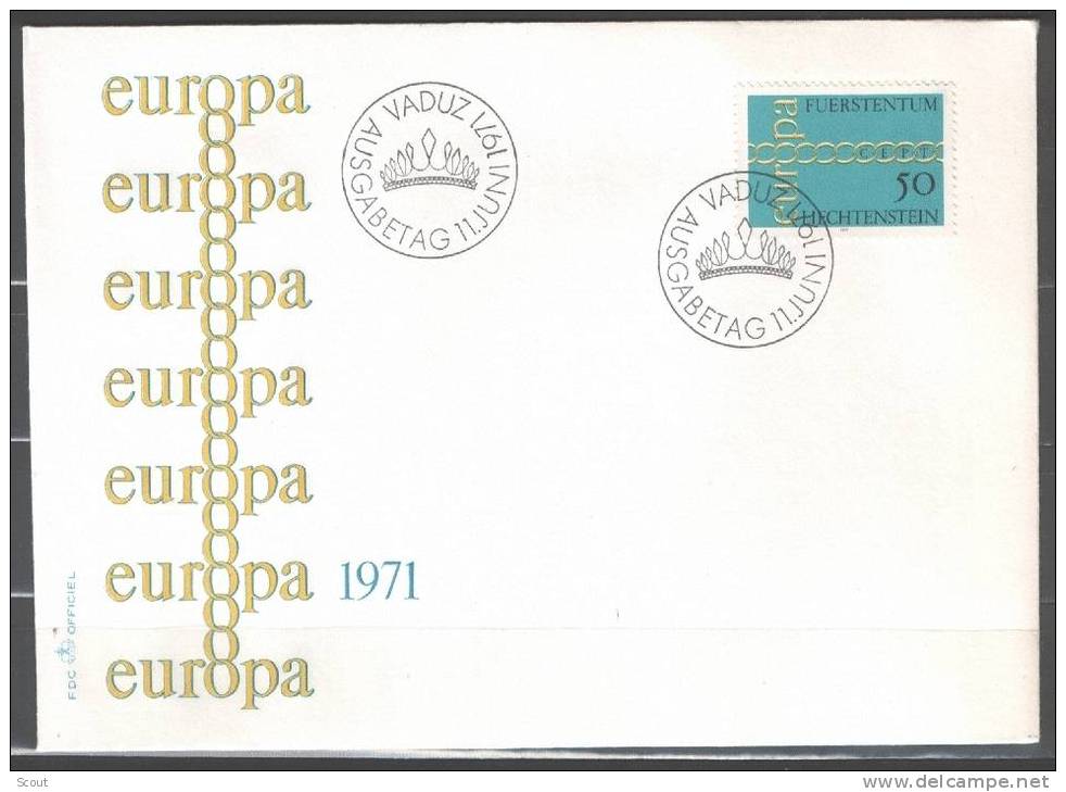 LIECHTENSTEIN - 1971 - EUROPA - FDC - 1971