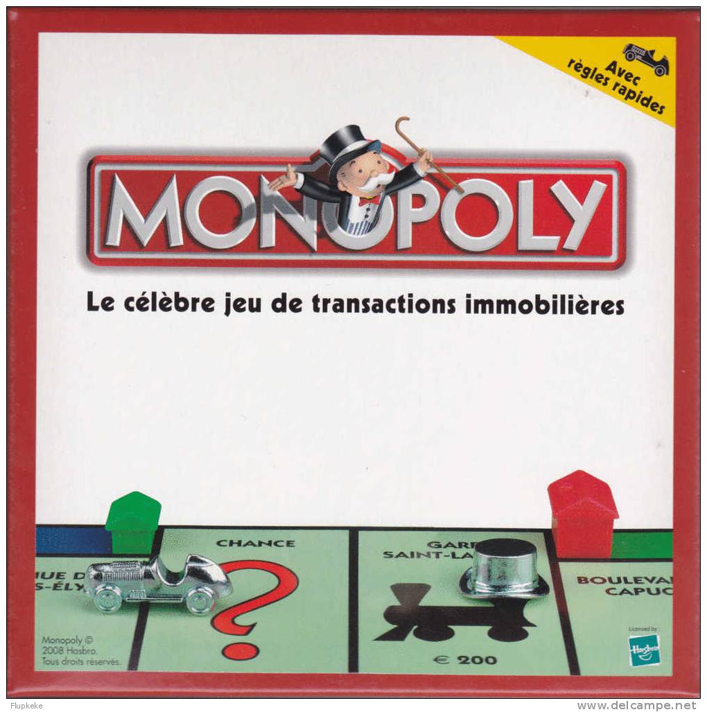Monopoly Français Le Célèbre Jeu Des Transactions Immobilières Hasbro J&H International 2008 - Otros & Sin Clasificación