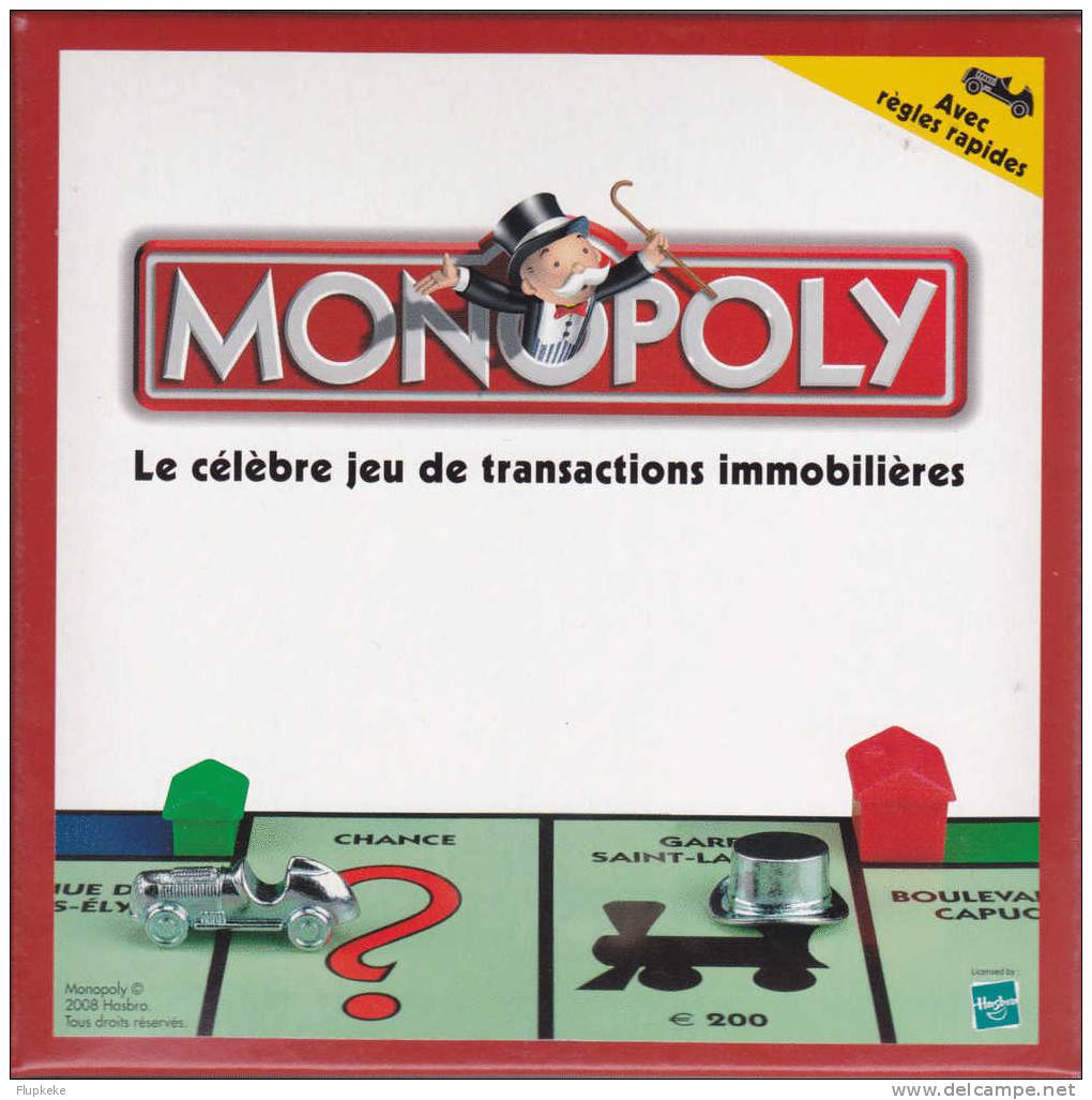 Monopoly Français Le Célèbre Jeu Des Transactions Immobilières Hasbro J&H International 2008 - Autres & Non Classés