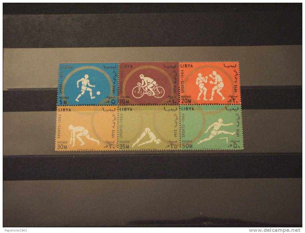 LIBYA - 1964 OLIMPIADI 6v. - NUOVI(++)-TEMATICHE - Libië