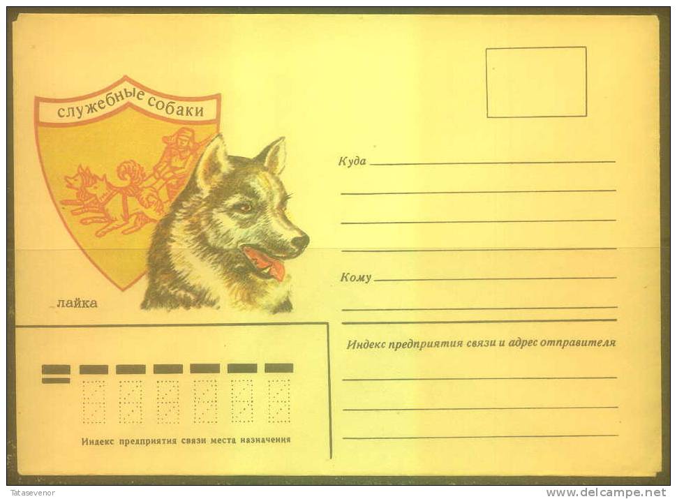 RUSSIA USSR Stationery USSR Be Zenklo 0015 Dogs - Autres & Non Classés