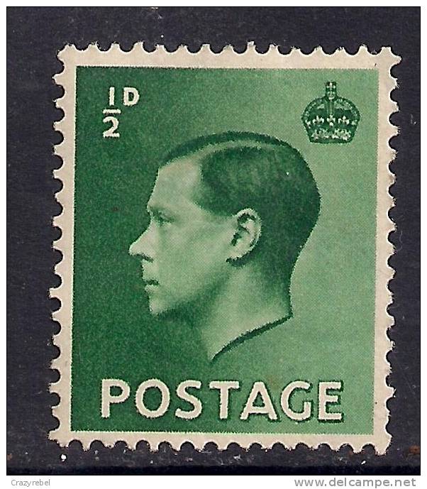 GB 1936 KEV111  1/2d GREEN STAMP MM SG 457 (52) - Neufs