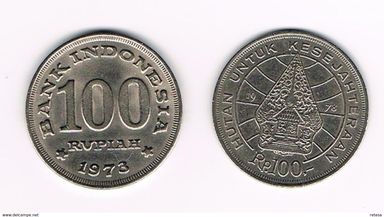 &-  INDONESIE  2 X 100 RUPIAH  1973/1978 - Indonesien