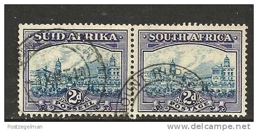 SOUTH AFRICA UNION 1933 Used Pair Definitives 2d   SACC-58 #12157 - Used Stamps