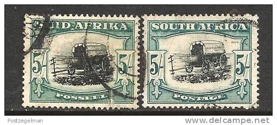 SOUTH AFRICA UNION 1933 Used Singles Definitives 5Sh  SACC-62  #12164 - Gebruikt