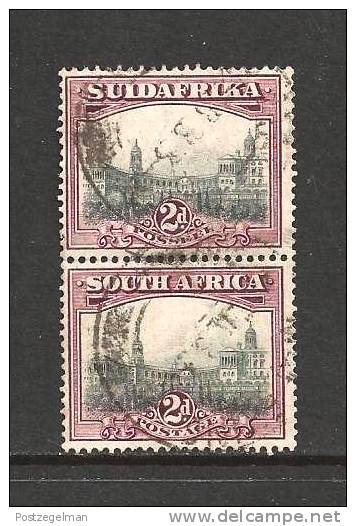 SOUTH AFRICA UNION 1926 Used Pair Definitives 2d "london" SACC-33  #12169 - Gebruikt