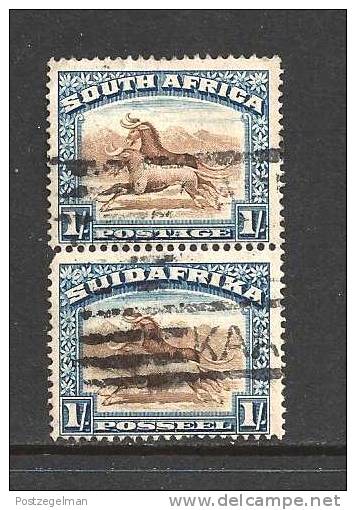 SOUTH AFRICA UNION 1926 Used Pair Definitives 1 Sh  "london" SACC-36 #12173 - Gebruikt