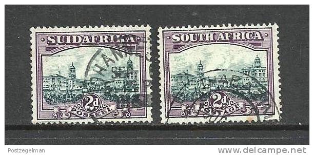 SOUTH AFRICA UNION 1930 Used Single Definitives 2d English + Afrikaans Grey Lilac SACC-44  #12178 - Gebraucht