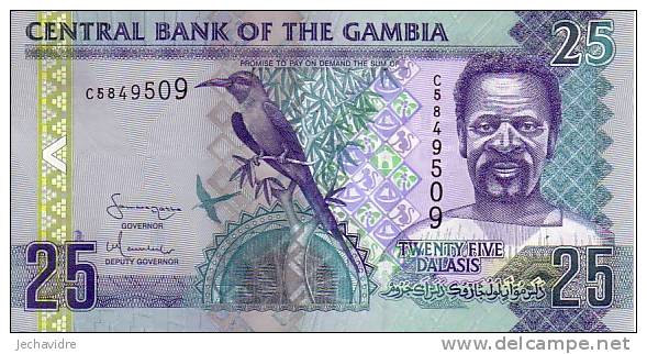 GAMBIE   25 Dalasis  Non Daté (2001)  Pick 22a  Signature 13     ***** BILLET  NEUF ***** - Gambia