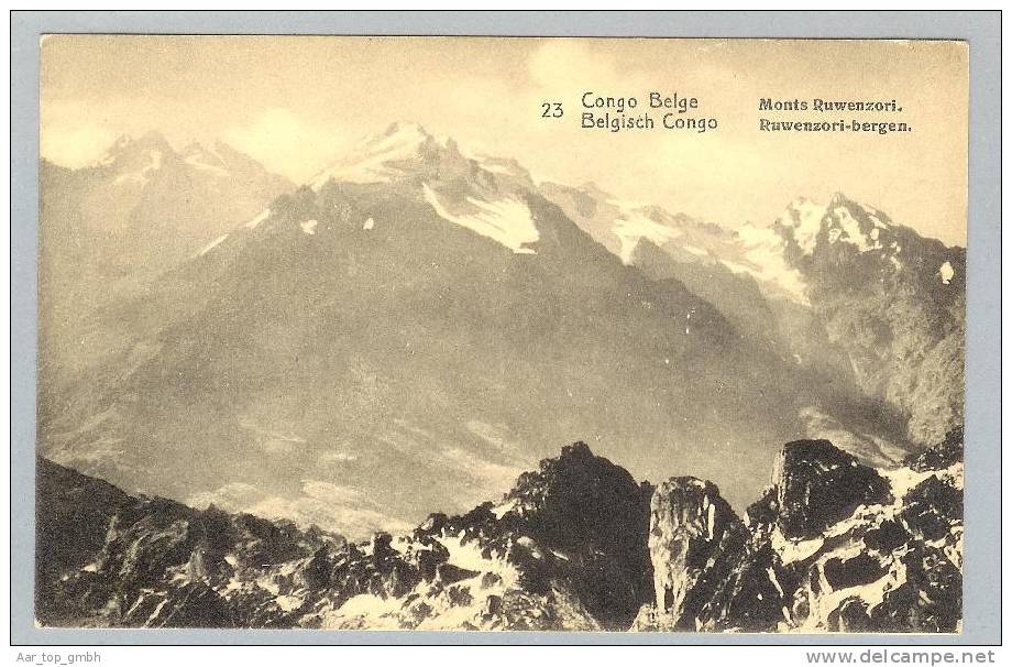 Congo Belge MONTS RUWENZORI 1914- Foto Bild-Ganzsache 10 Centimes - Congo Belge