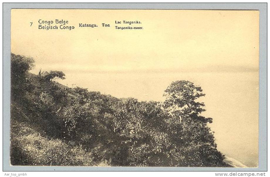 Congo Belge KATANGA TOA 1914- Foto Bild-Ganzsache 10 Centimes - Congo Belge