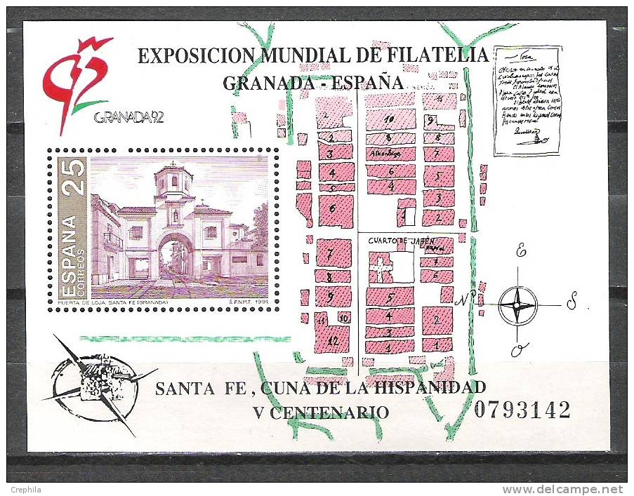 Espagne - 1991 - Y&T Bloc 45 - Neuf ** - Blocs & Feuillets