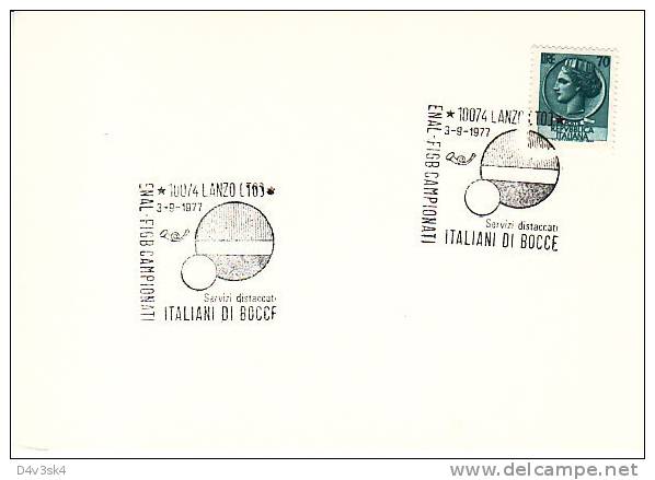 1977 Italia Lanzo Torino Bocce Boules Petanque Bowls Bolos Sportkegeln - Pétanque