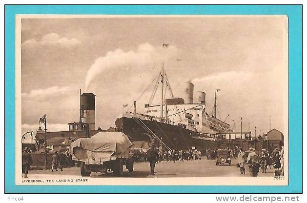 REGNO UNITO LIVERPOOL THE LANDING STAGE CARTOLINA FORMATO PICCOLO NON VIAGGIATA - Liverpool