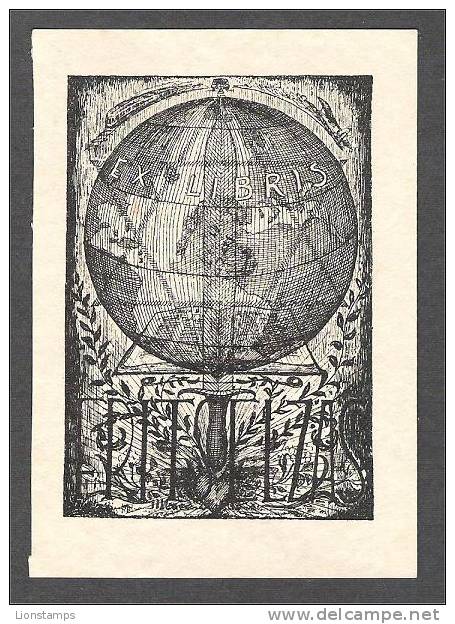 EL 24 - Globe By Dick Hulshoff - Ex Libris