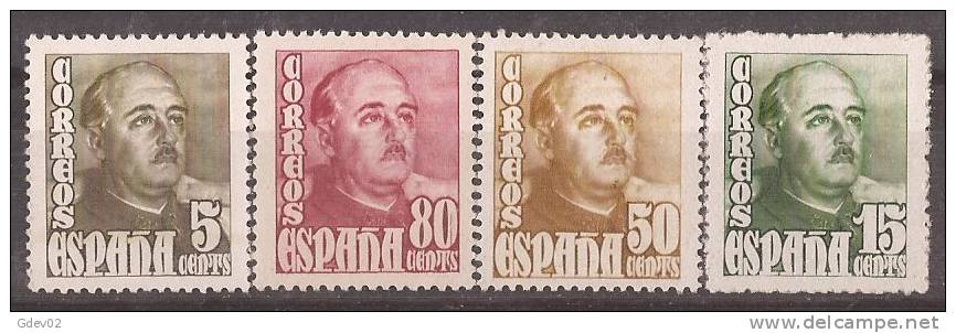 ES1020-LA149.Spain.Spagne .España.FRANCO 1948/4. (Ed 1020/3**)  Sin Charnela.MAGNIFICA - Nuevos