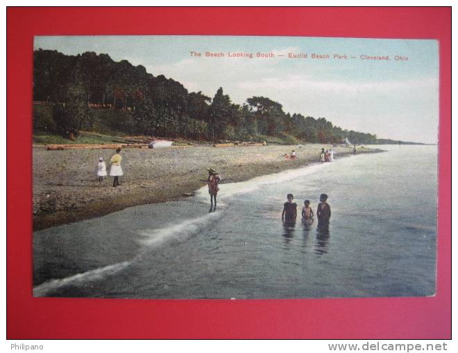 Beach Looking South Euclid Beach Park Cleveland OH   Ca 1910==== ====  Ref 208 - Cleveland