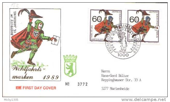 Germany / Berlin - FDC Mi-Nr 852/854 (y617)- - 1981-1990