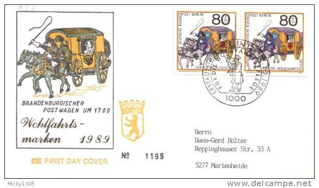 Germany / Berlin - FDC Mi-Nr 852/854 (y617)- - 1981-1990