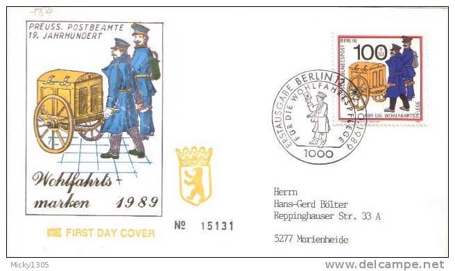 Germany / Berlin - FDC Mi-Nr 852/854 (y617)- - 1981-1990