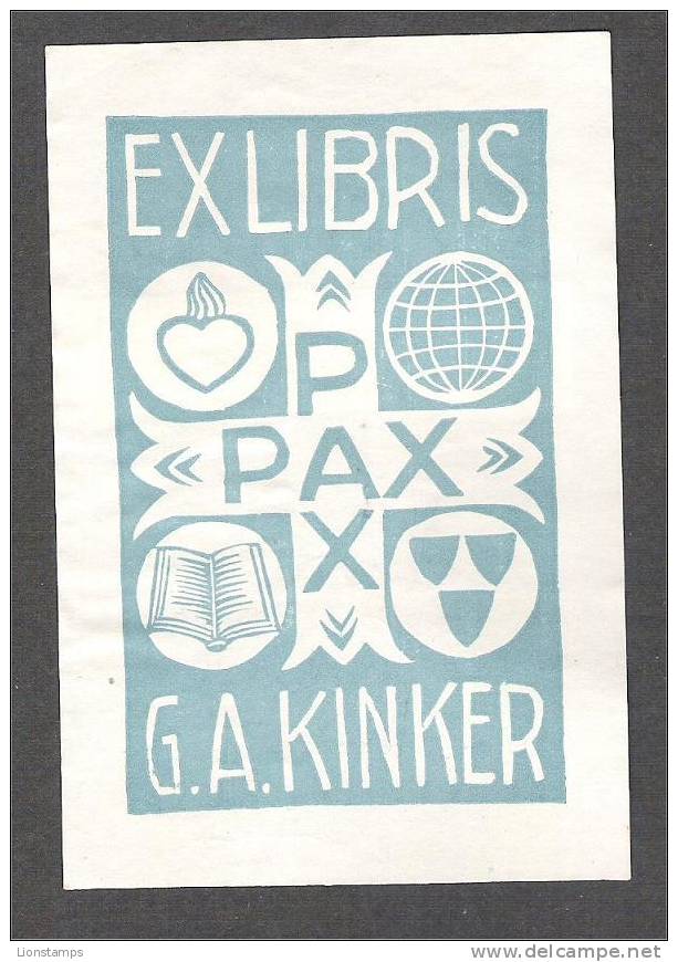 EL 93  - Pax By Karl Frech - Ex-libris