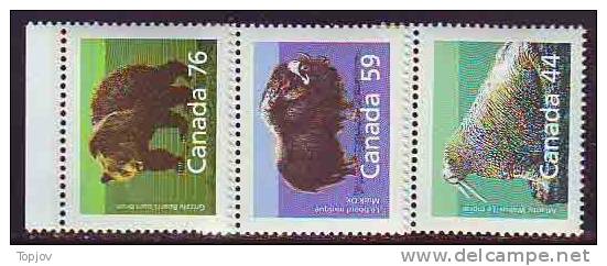 CANADA 1989 OURS BRUN  BEARS - WALRUS - MUSK   - MNH ** - Ours