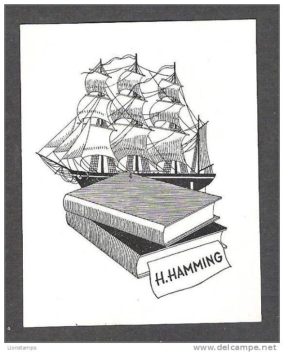 EL 104  - Ship By P. Marée - Ex-libris