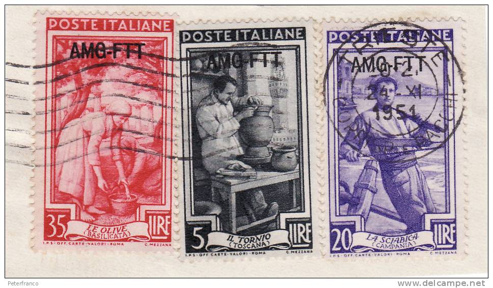 1950 Trieste - Italia Al Lavoro - Used