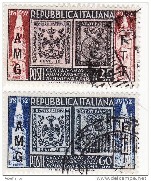 1952 Cent. Francobolli Di Modena E Parma - Afgestempeld