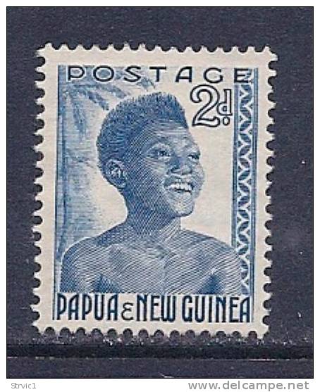 Papua & New Guinea Scott # 124 Mint Hinged Youth, 1952 - Papua New Guinea