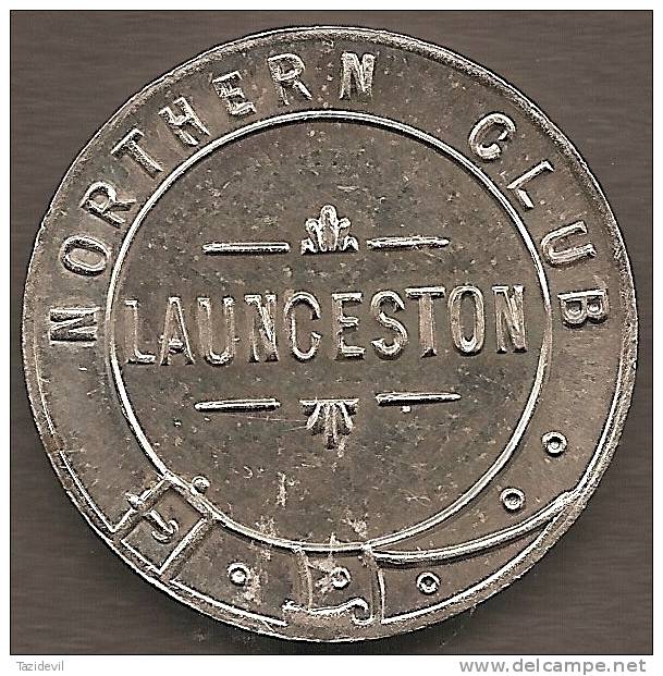 TASMANIA - Very Scarce 2/- Launceston Northern Club Token. Almost Uncirculated. - Tasmania