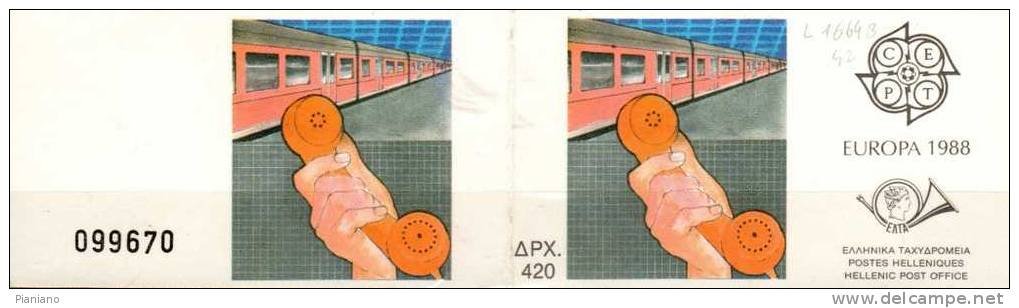 PIA -  GRECIA - 1988 : Europa - Postzegelboekjes