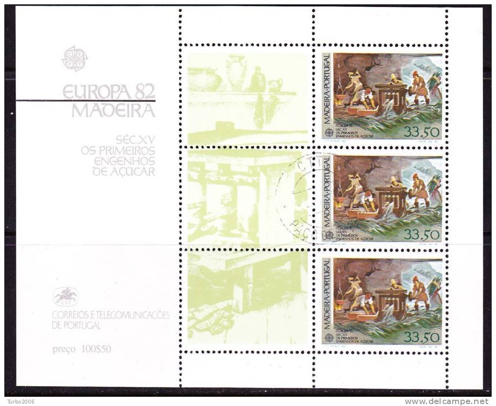 MADEIRA 1982 Europe CEPT : Historic Events Block-issue Mi. B  3 - Madeira