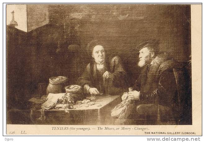 Teniers   The Misers Or Money Changers  London - Paintings