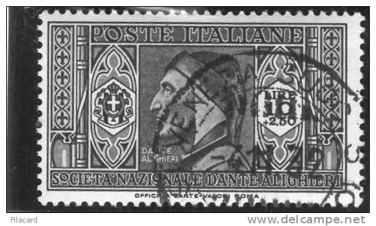 Italia Italy Italien Italie 1932 Dante L.10 Used - Usati