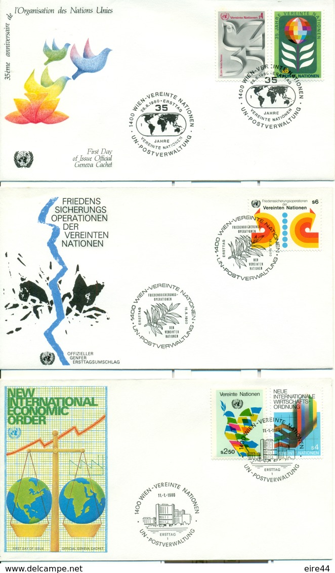 United Nations Austria Vienne 1979  1984 21 FDC - FDC