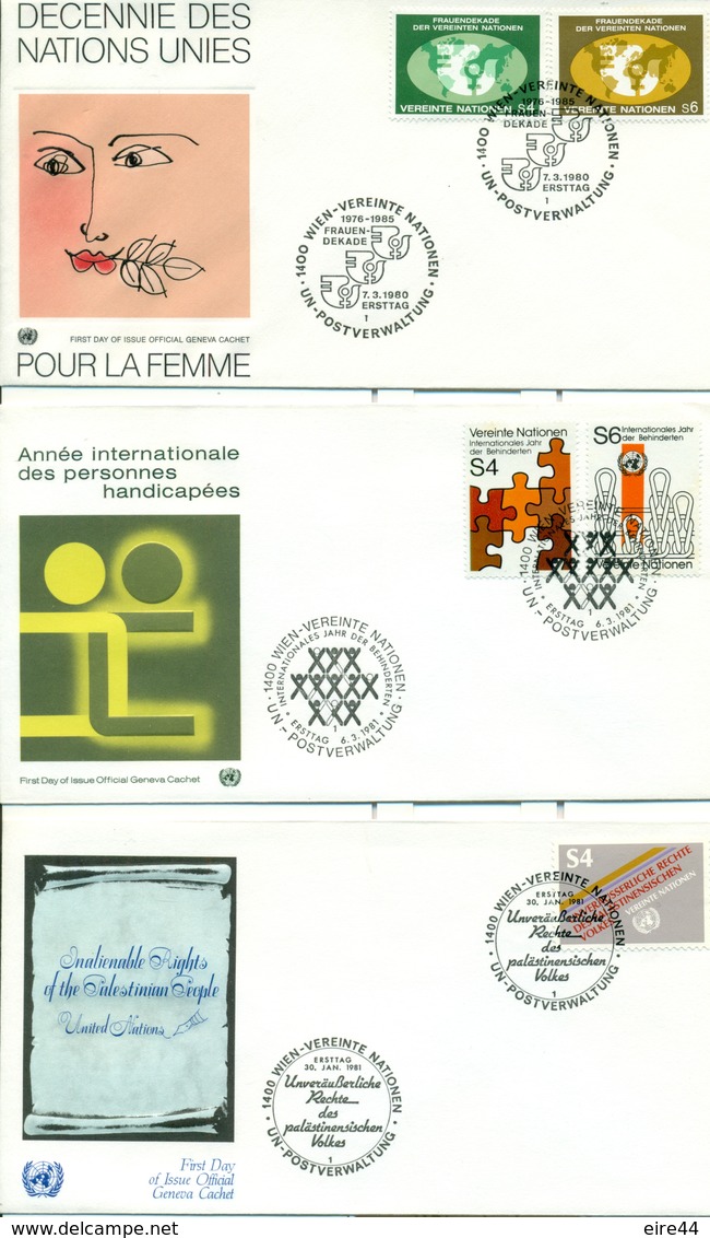 United Nations Austria Vienne 1979  1984 21 FDC - FDC