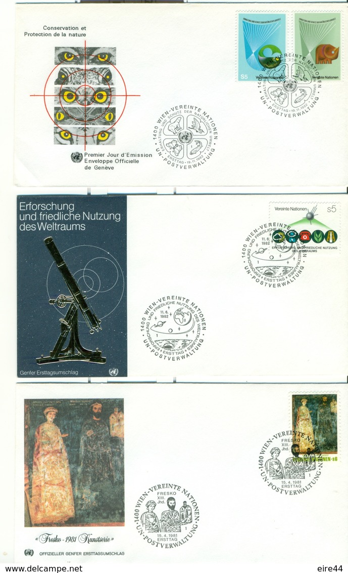 United Nations Austria Vienne 1979  1984 21 FDC - FDC