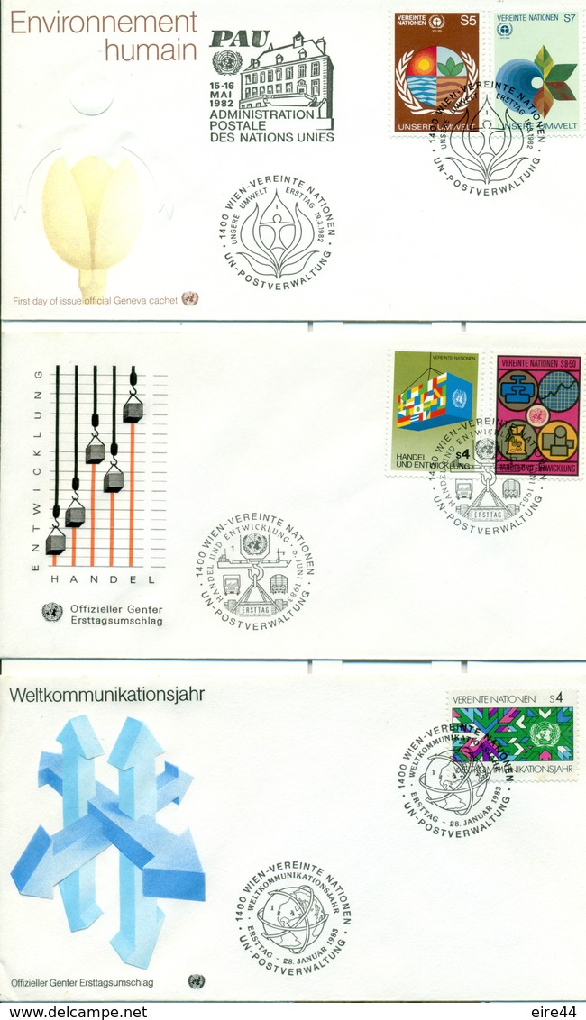 United Nations Austria Vienne 1979  1984 21 FDC - FDC