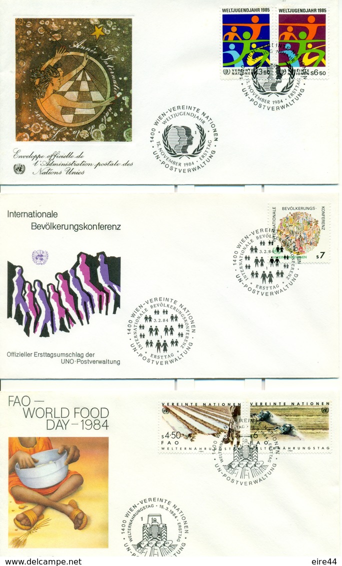 United Nations Austria Vienne 1979  1984 21 FDC