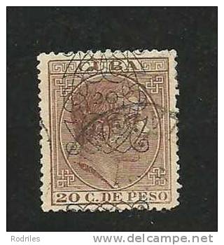 SELLO  SOBRECARGADO . EDIFIL 82 Us - Cuba (1874-1898)