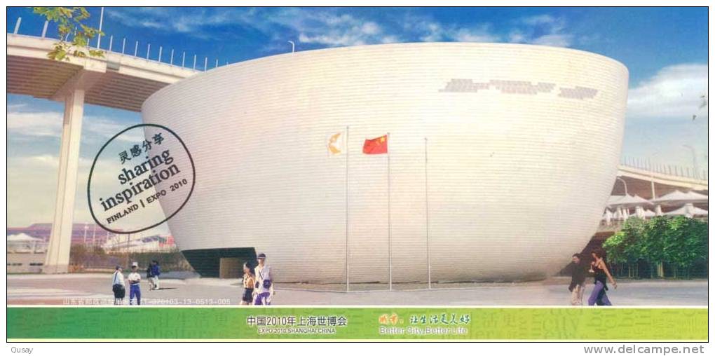 Finland  Pavilion , 2010 Shanghai Expo    ,   Prepaid Card  , Postal Stationery - 2010 – Shanghai (China)