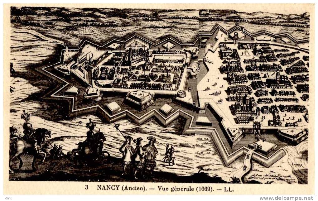 NANCY ( Ancien ) Vue Générale (1669) Très Bon état - Nancy