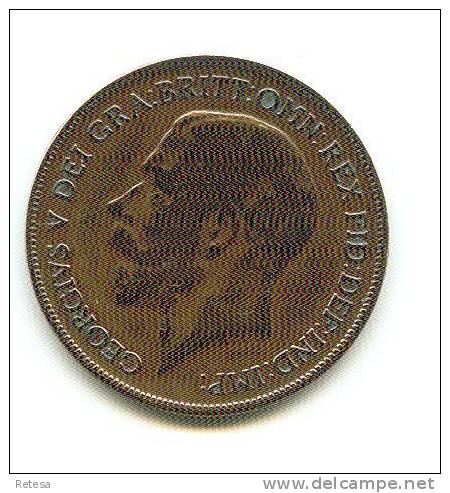 GREAT BRITAIN  1 PENNY 1920 GEORGES V - D. 1 Penny