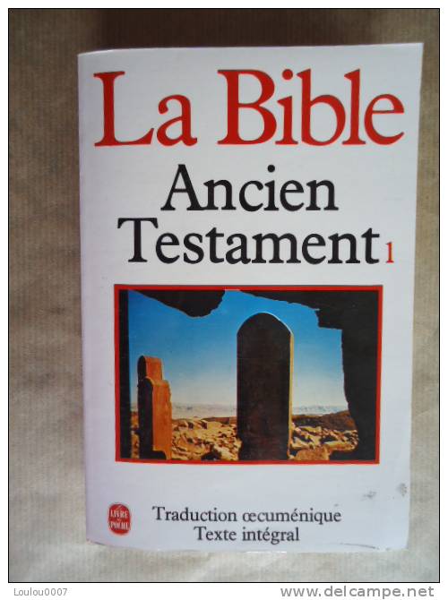 LIVRE // LA BIBLE, ANCIEN TESTAMENT TOME. 1 - Religion